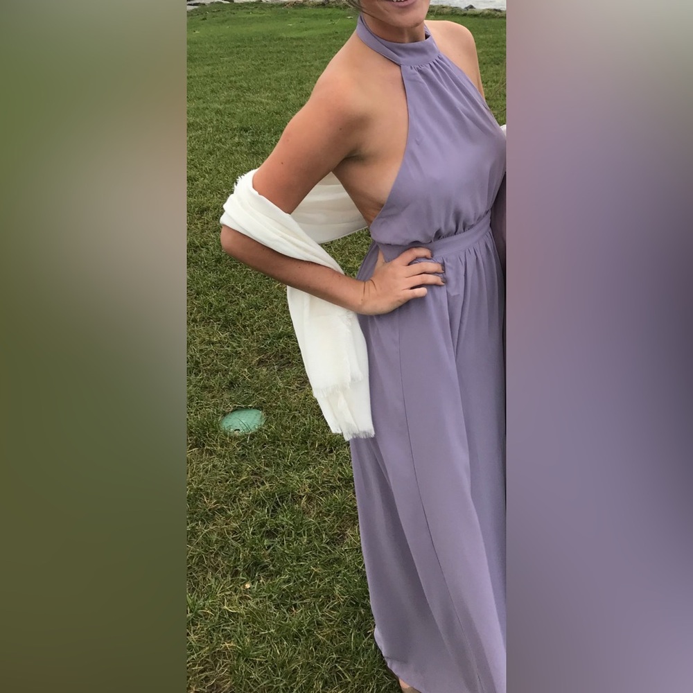 Halter Maxi Dress in Lavender